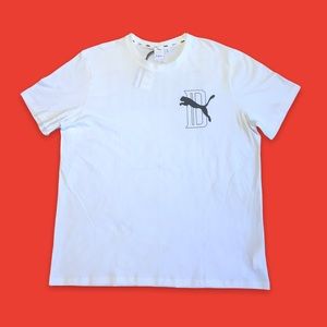 Puma x Big Sean Downtown Rap Tee in White Double Sided New With Tags